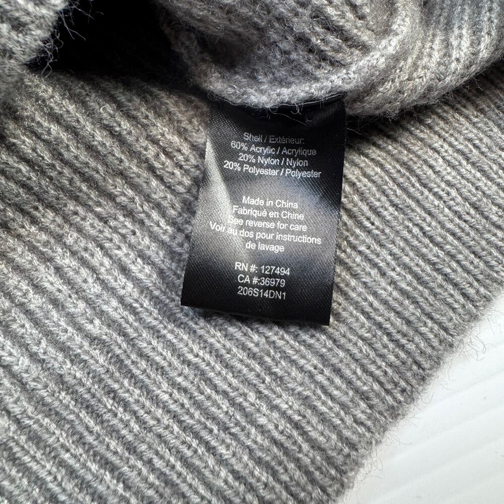 Heartloom Knit Sweater Small Gray Geometric Minimalist Quiet Luxury Lagenlook - Picture 9 of 16